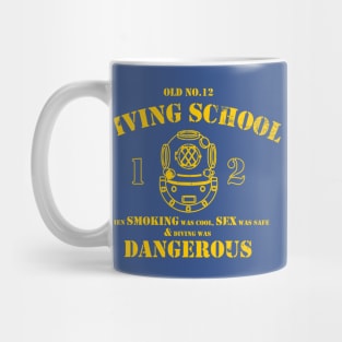 Funny Commercial Diver - Old No.12 Diving School Mug